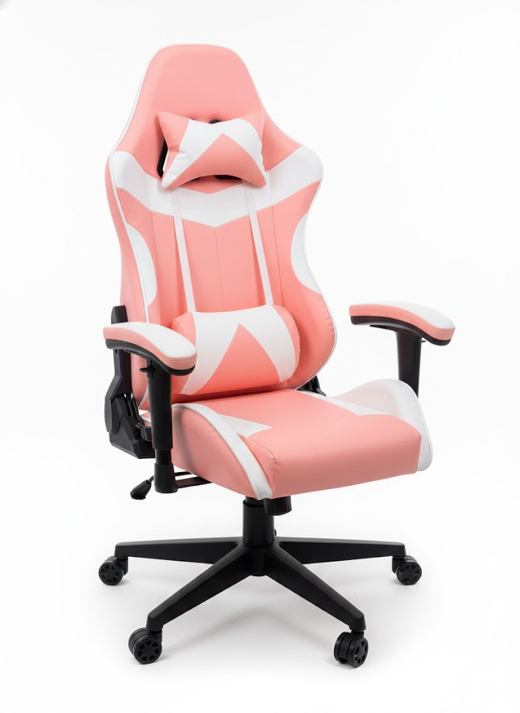 Silla Gamer Rosa/Blanco