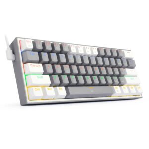 Teclados Redragon Fizz RGB K617-RGB Grey/White