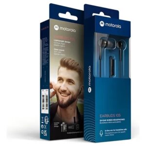 Auriculares In-Ear Motorola Earbuds 105 Negro Jack 3.5 mm Mi
